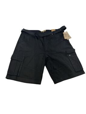 Brooklyn Laundry Men’s Size 40 Black Cargo Shorts NWT Belt Utility Pockets